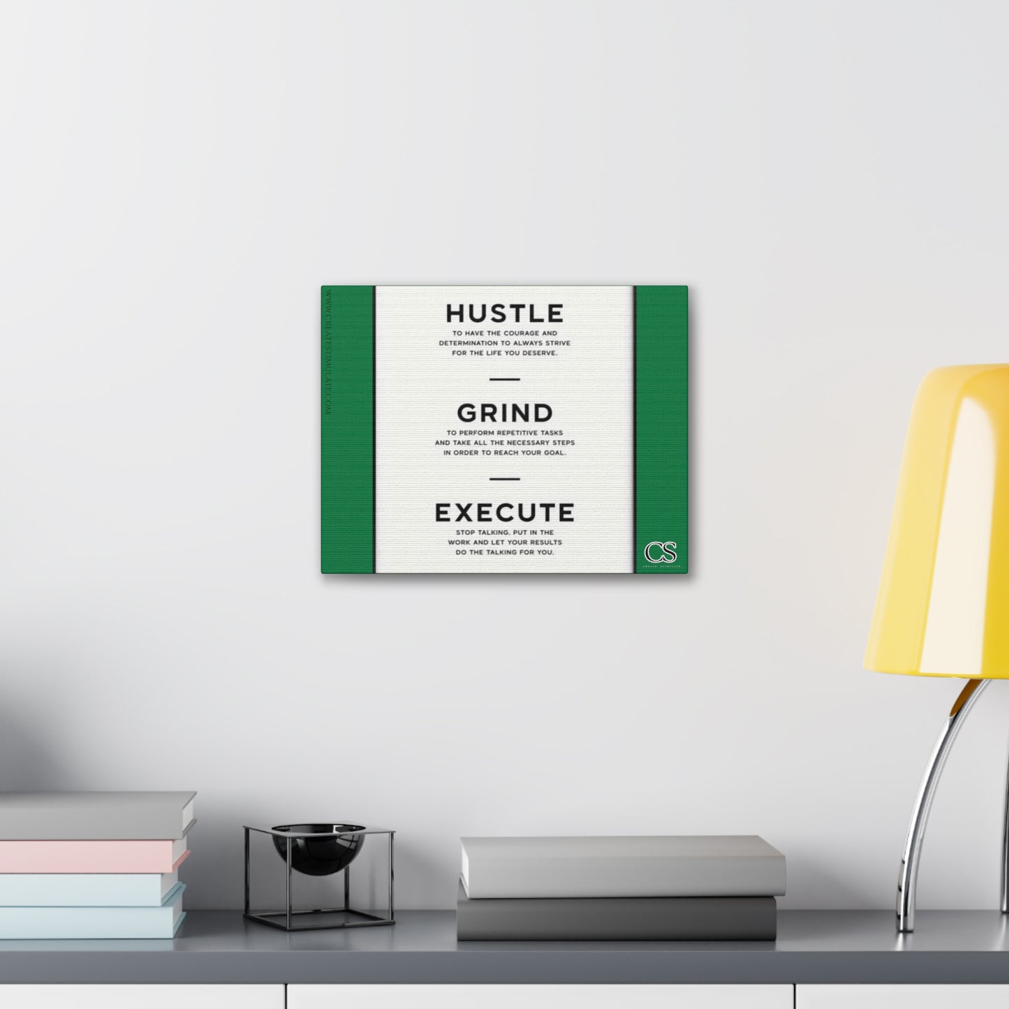 Hustle Canvas Wall Decor