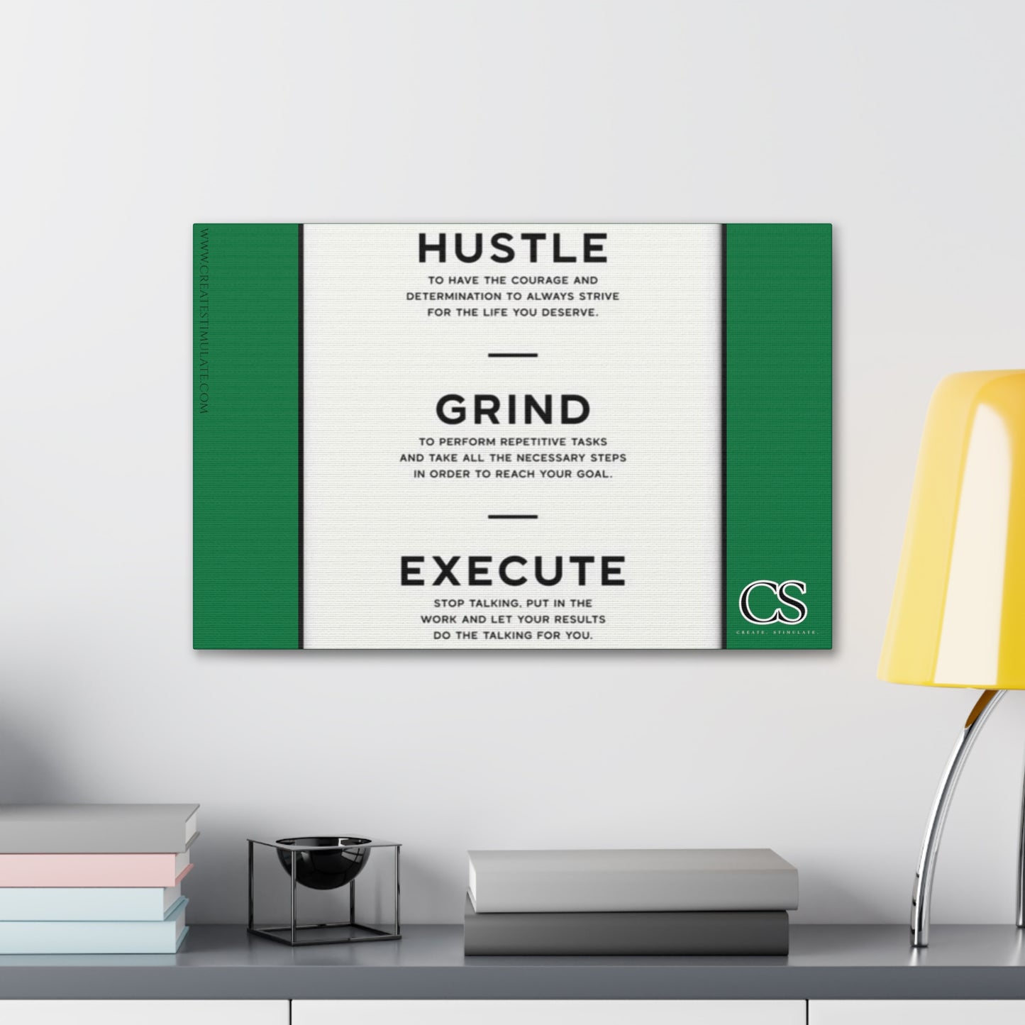 Hustle Canvas Wall Decor