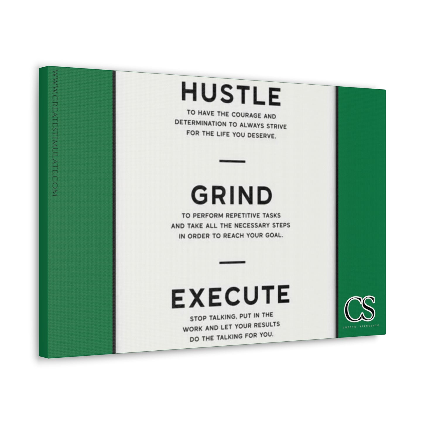 Hustle Canvas Wall Decor