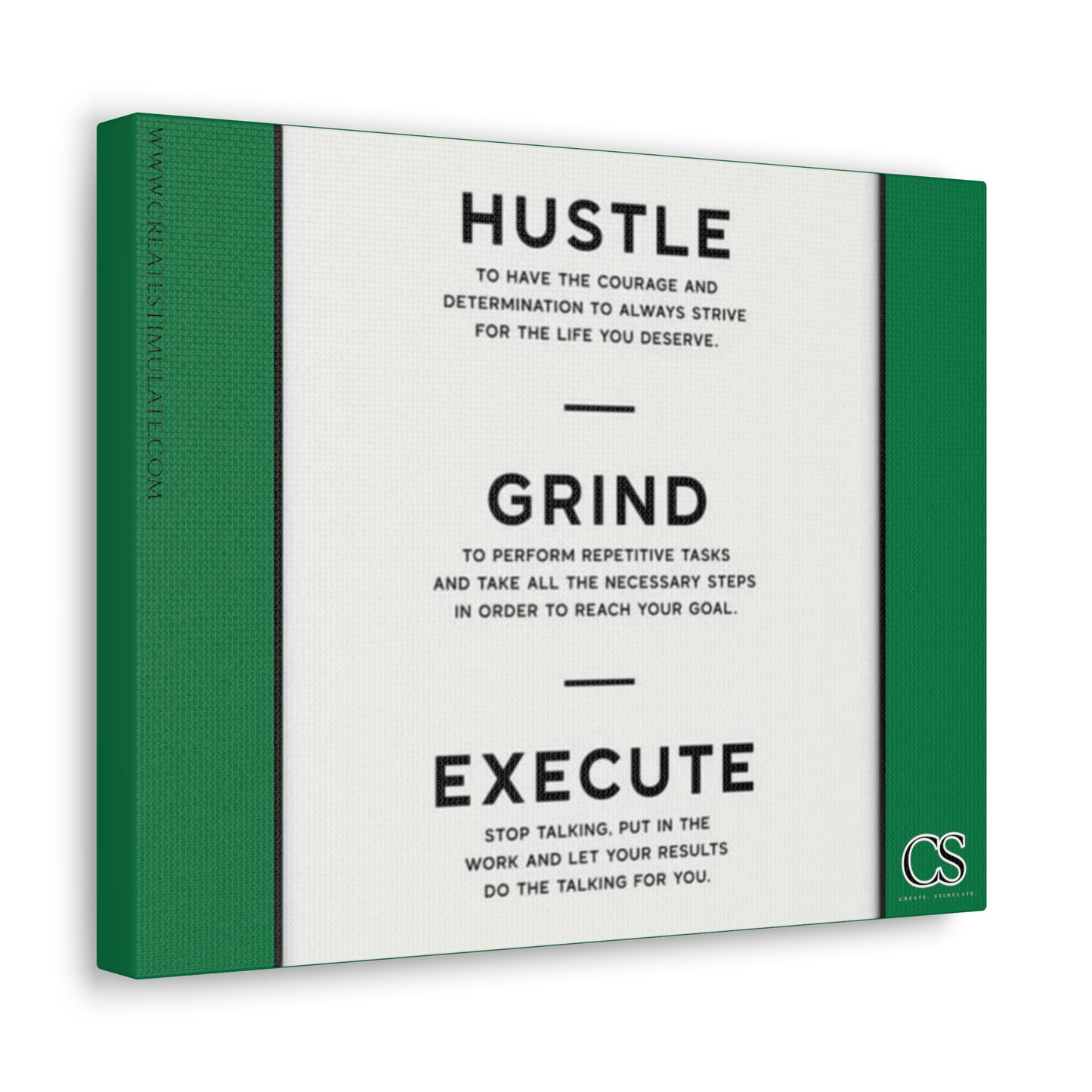 Hustle Canvas Wall Decor