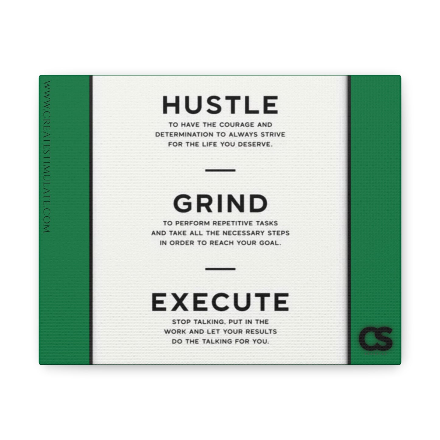 Hustle Canvas Wall Decor