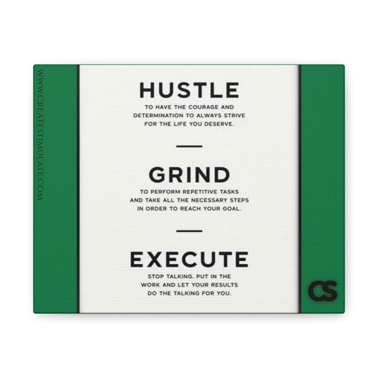 Hustle Canvas Wall Decor