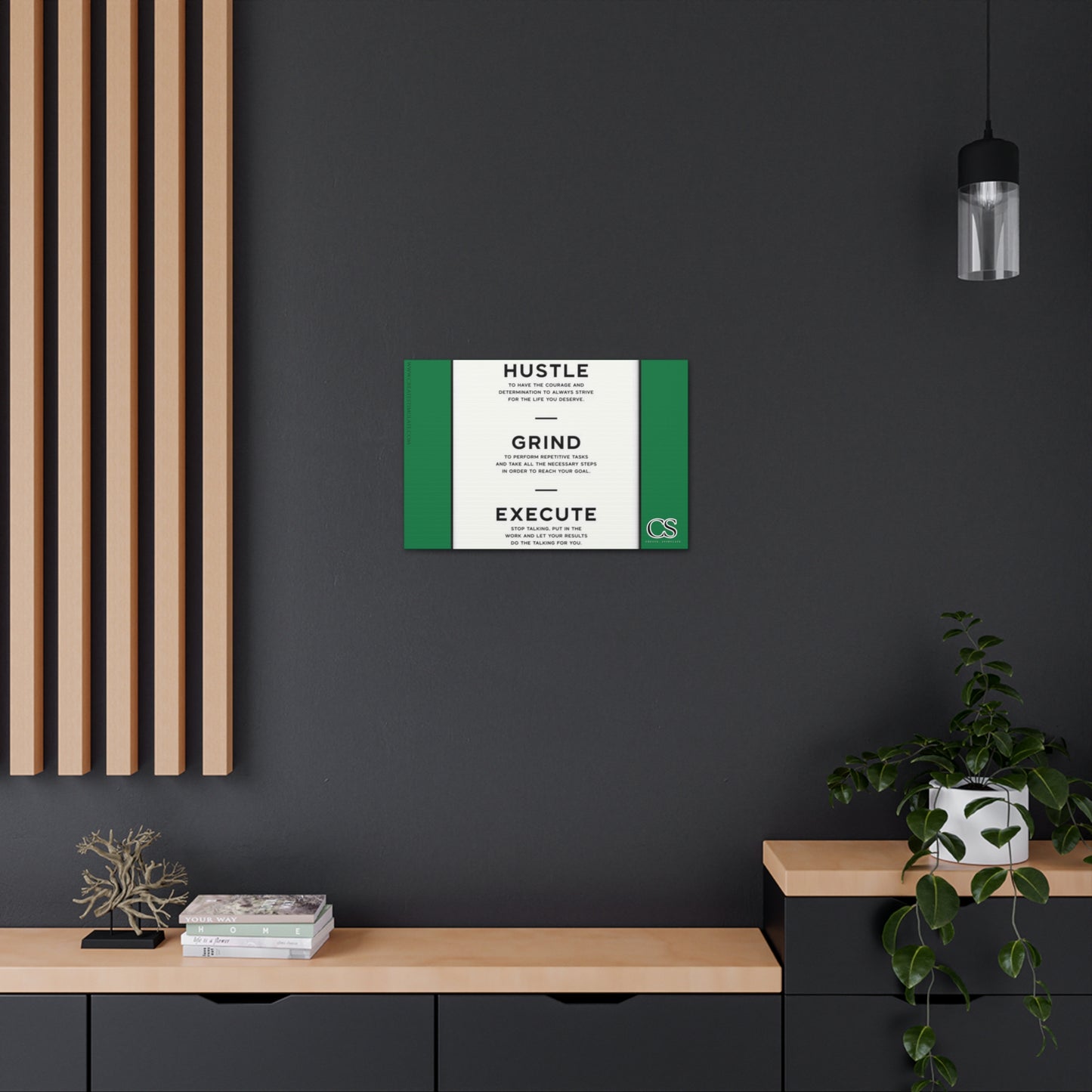 Hustle Canvas Wall Decor