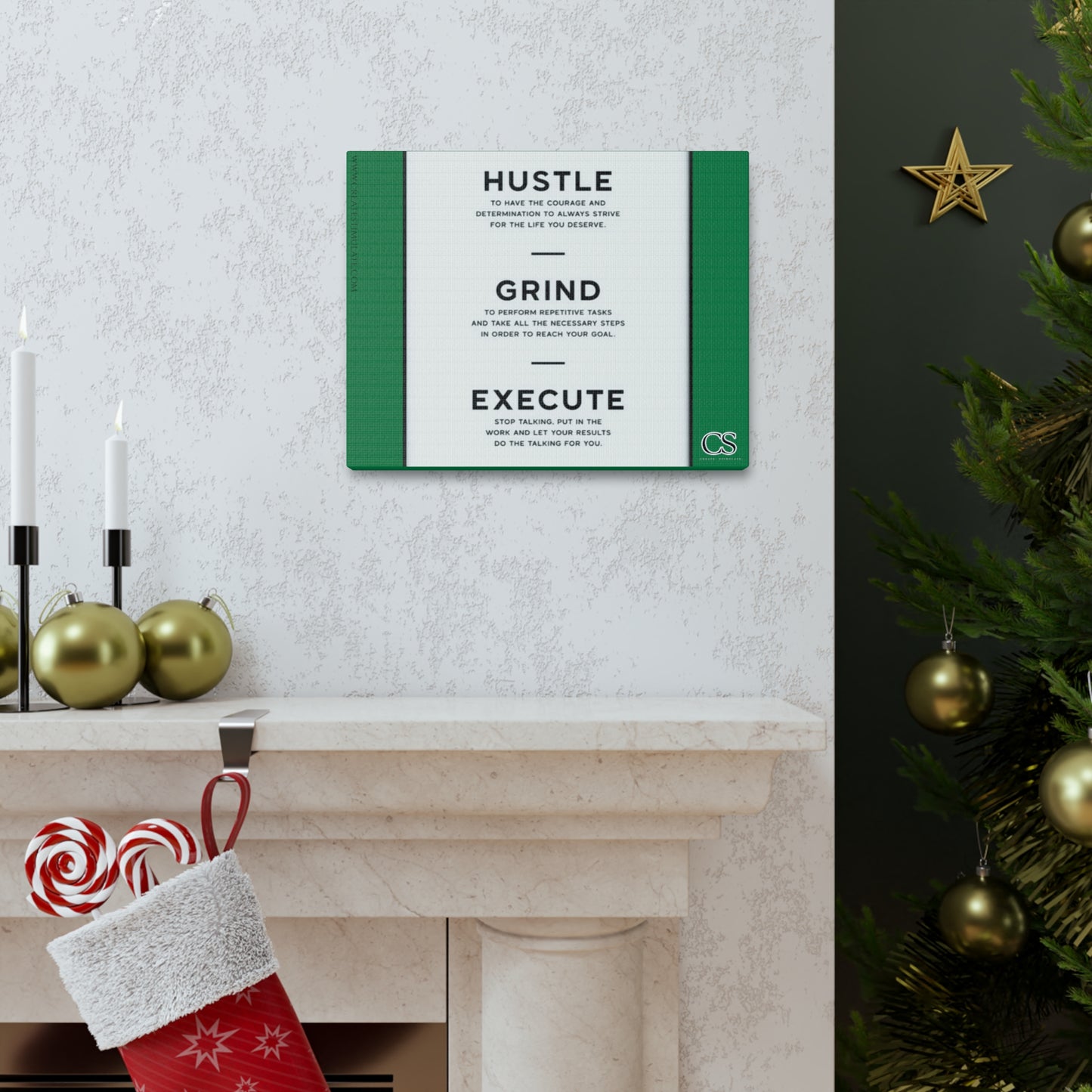 Hustle Canvas Wall Decor
