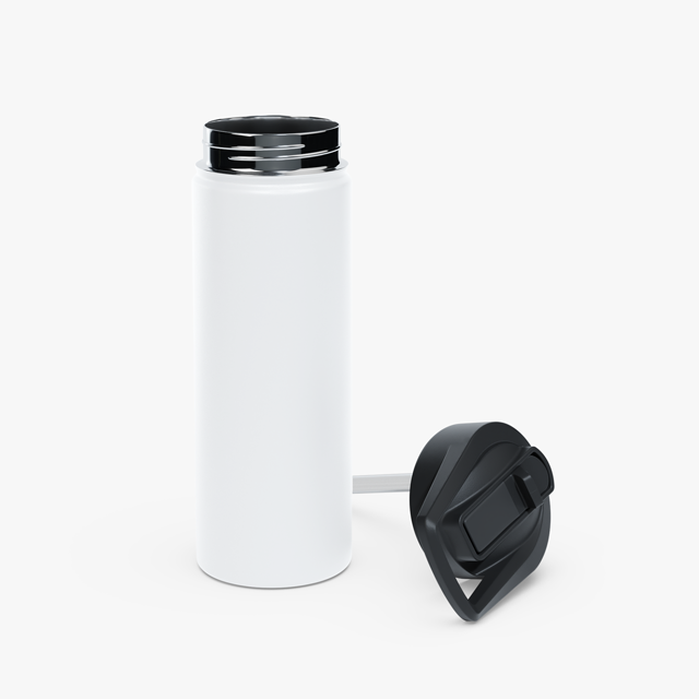 Custom Steel Water Bottle with Standard Lid