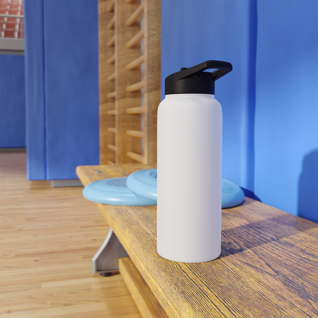 Custom Steel Water Bottle with Standard Lid