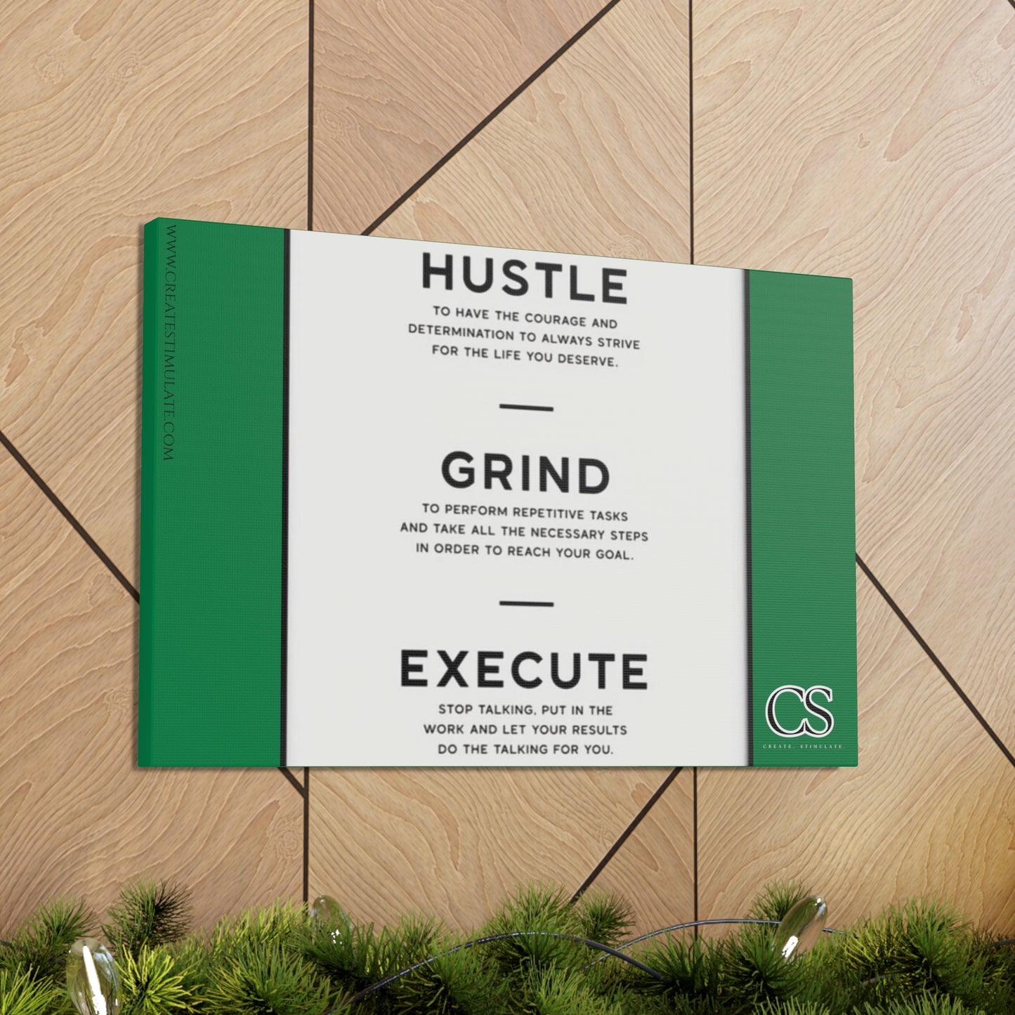 Hustle Canvas Wall Decor