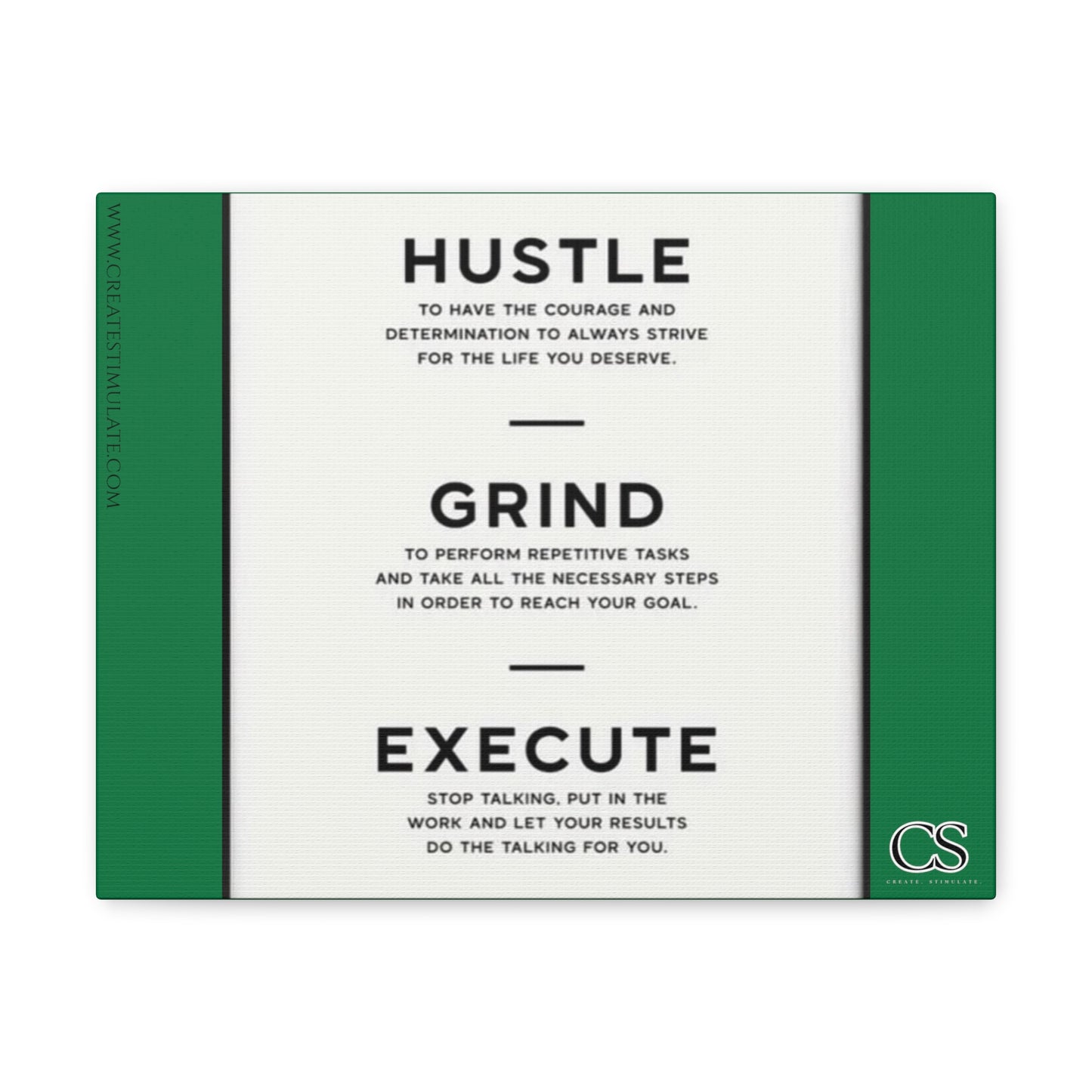 Hustle Canvas Wall Decor