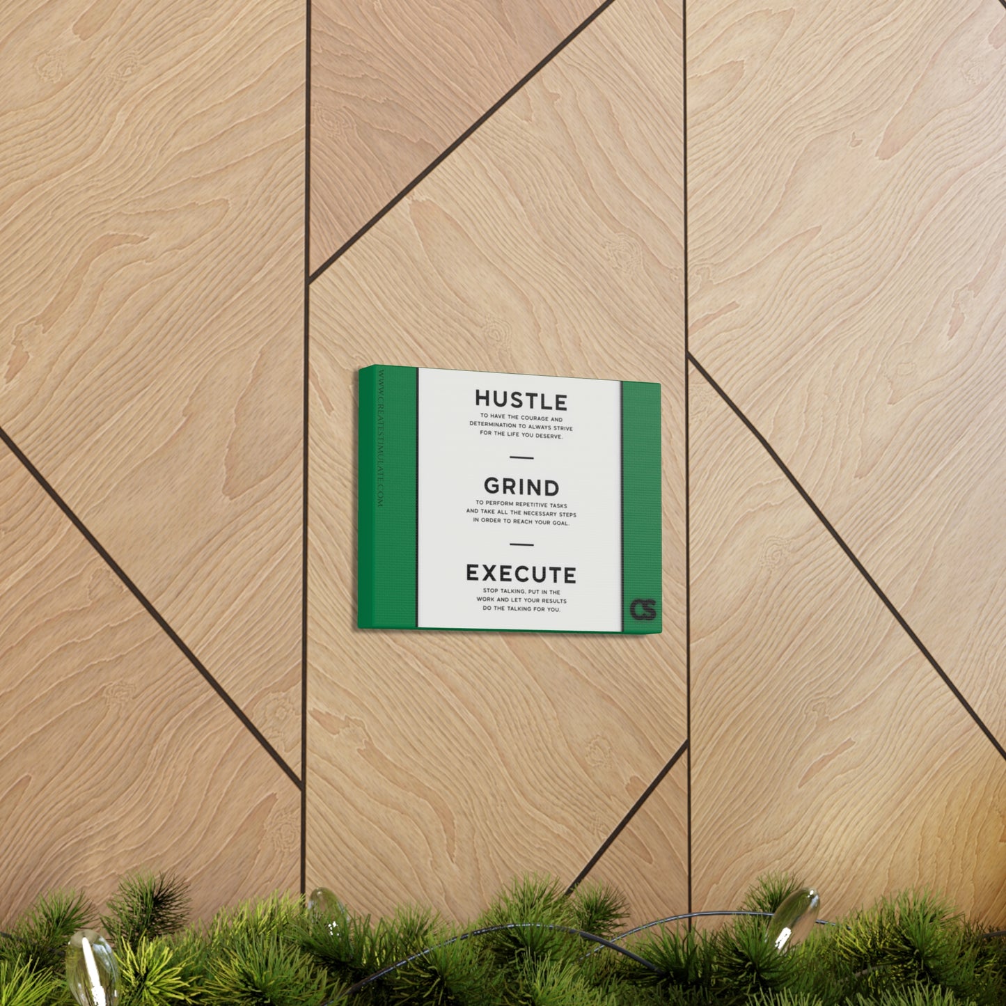 Hustle Canvas Wall Decor