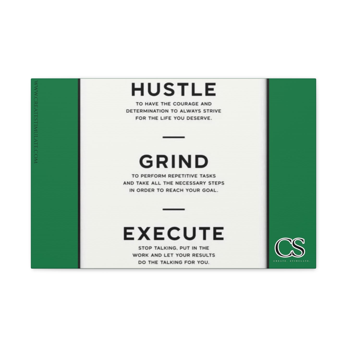 Hustle Canvas Wall Decor