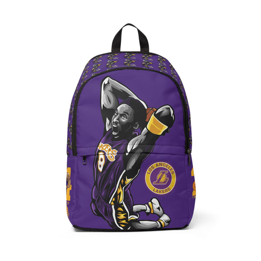 Kobe Bryant Basketball Backpack, Sports Bag, Lakers Fan Gear, School Bookbag