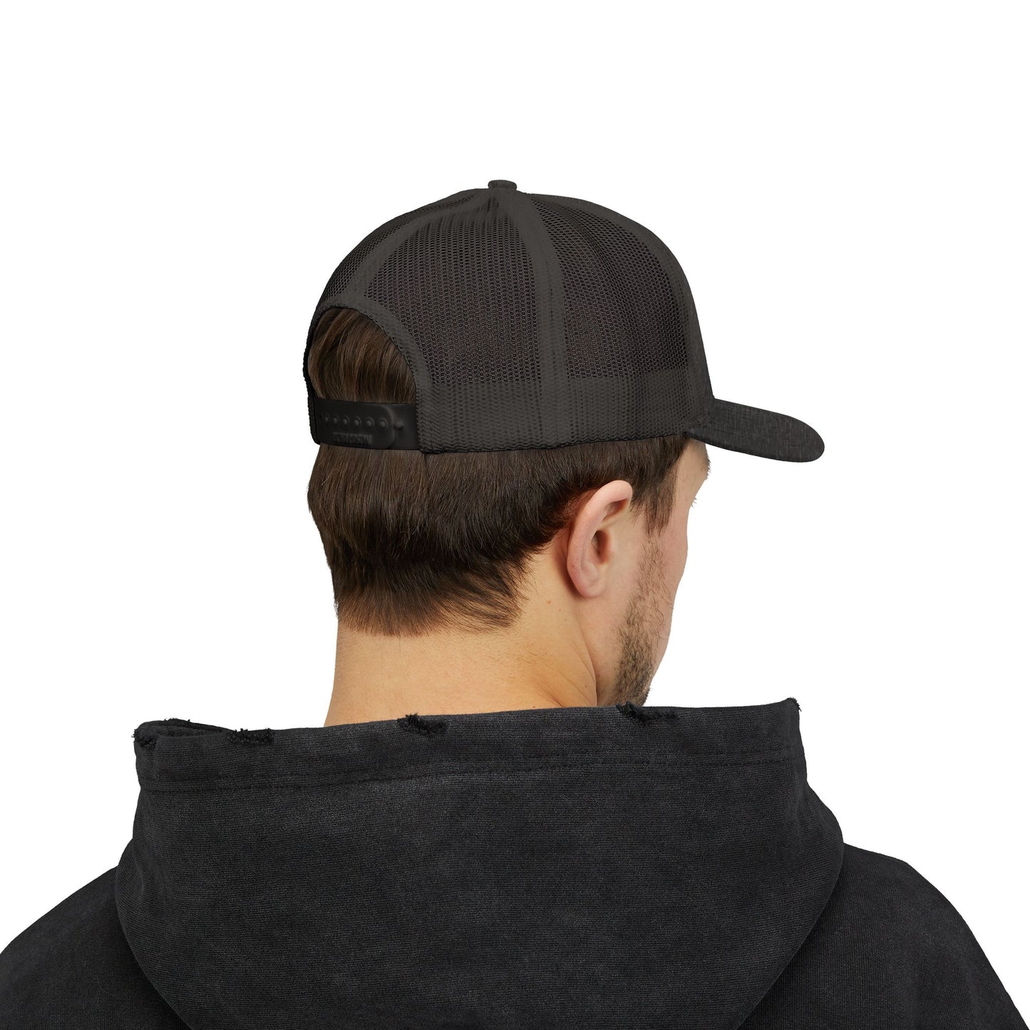 GOD>Ups & Downs Trucker Cap – Embroidered Snapback Mesh Hat