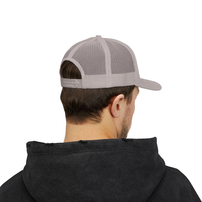 GOD>Ups & Downs Trucker Cap – Embroidered Snapback Mesh Hat