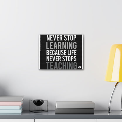 Never Stop Wall Decor Canvas