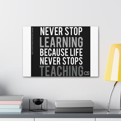 Never Stop Wall Decor Canvas