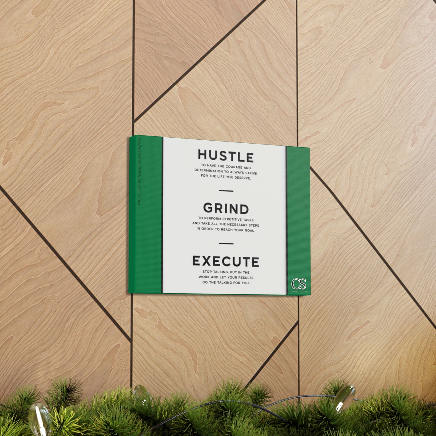 Hustle Canvas Wall Decor