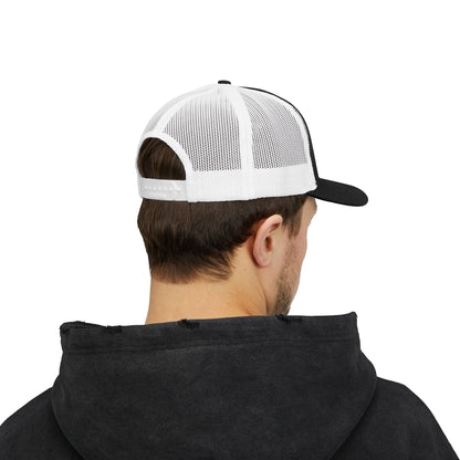 GOD>Ups & Downs Trucker Cap – Embroidered Snapback Mesh Hat