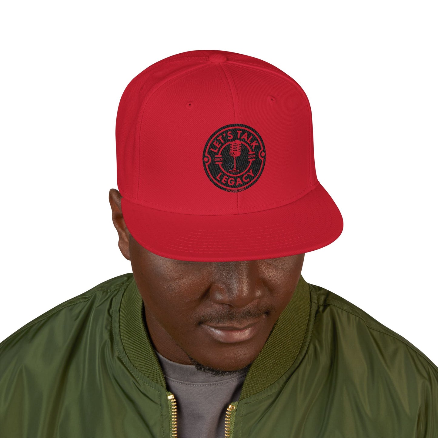 Embroidered Let’s Talk Legacy SnapBack Hat