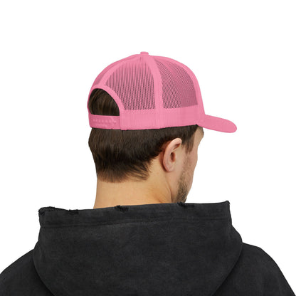 GOD>Ups & Downs Trucker Cap – Embroidered Snapback Mesh Hat