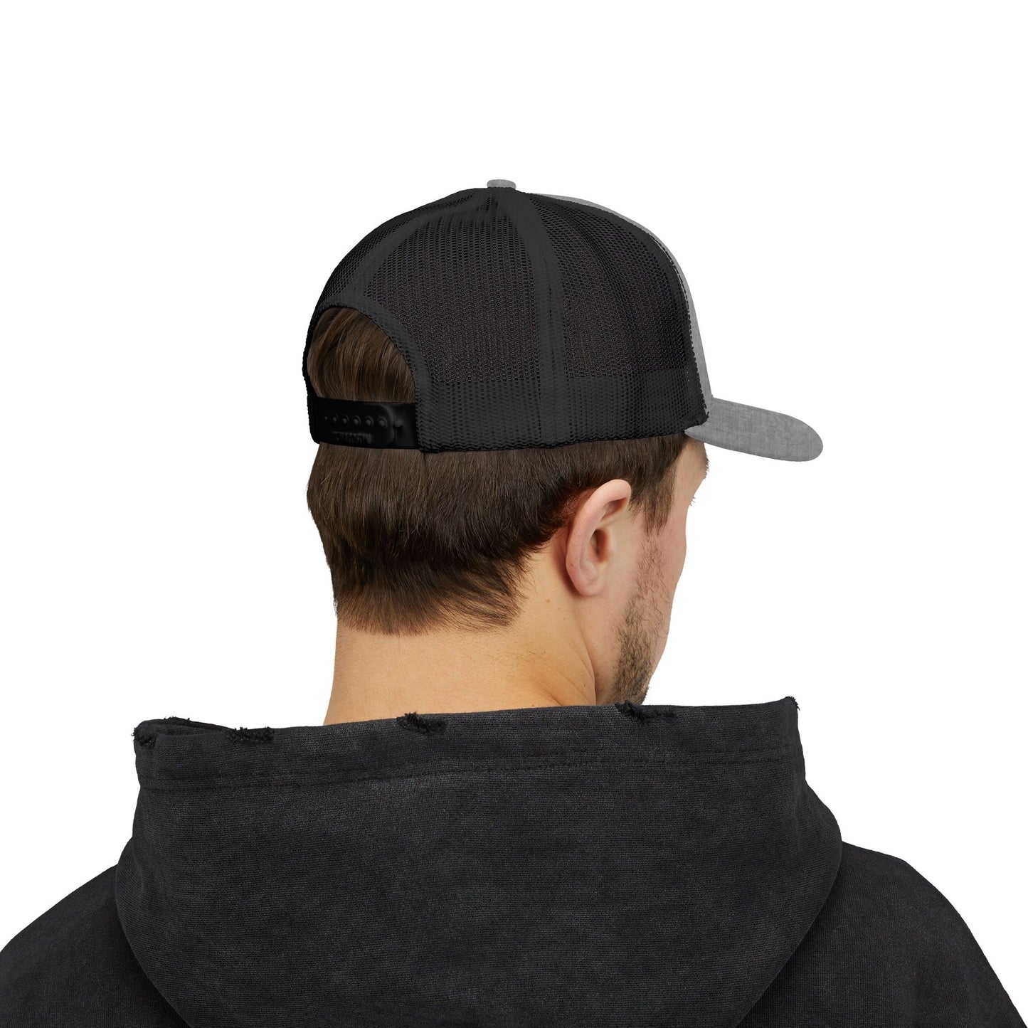 GOD>Ups & Downs Trucker Cap – Embroidered Snapback Mesh Hat