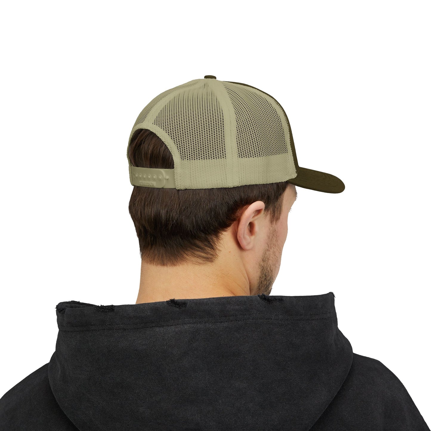 GOD>Ups & Downs Trucker Cap – Embroidered Snapback Mesh Hat