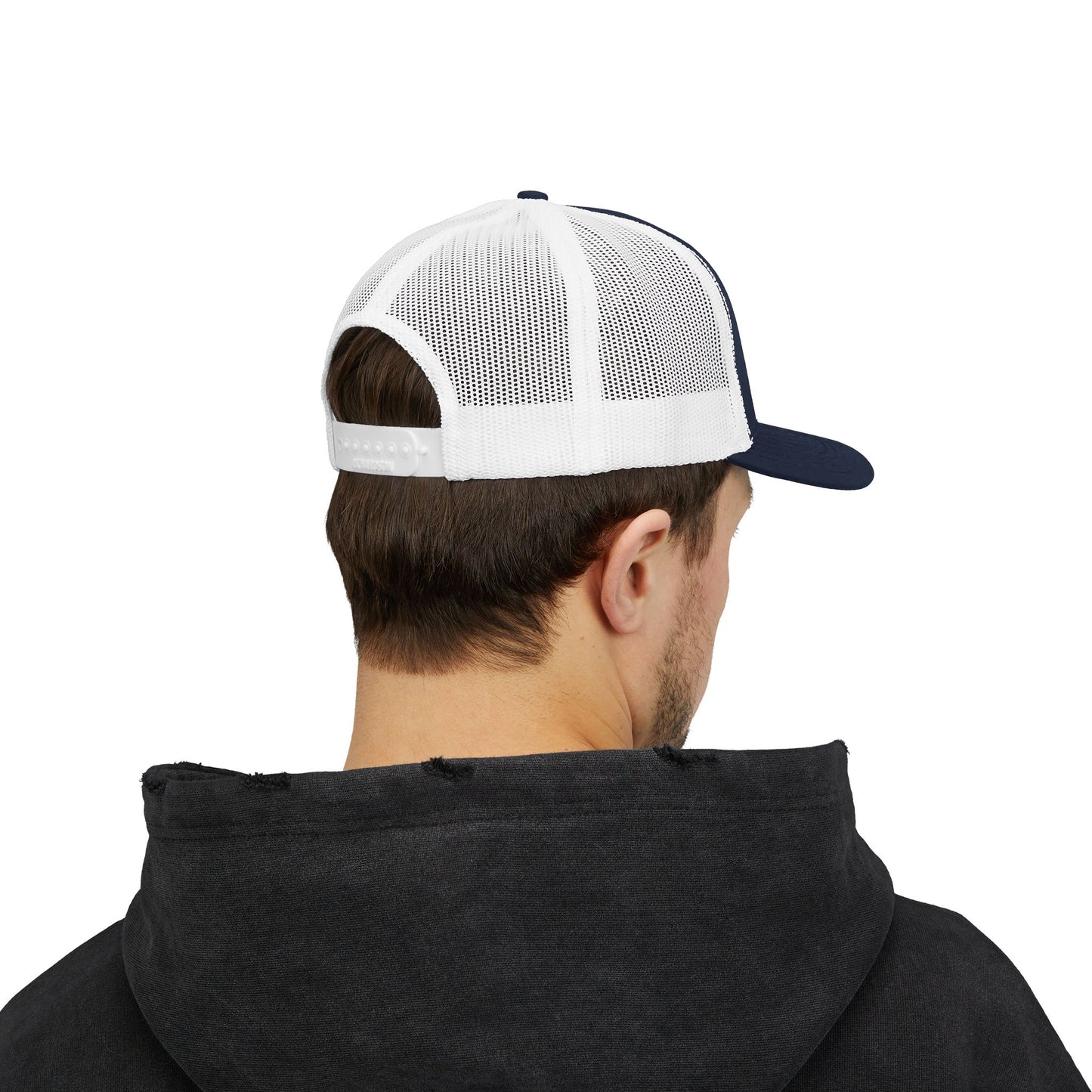 GOD>Ups & Downs Trucker Cap – Embroidered Snapback Mesh Hat