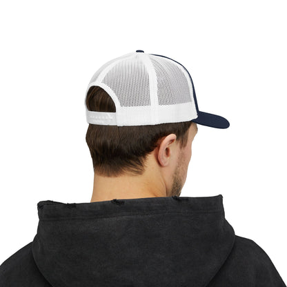 GOD>Ups & Downs Trucker Cap – Embroidered Snapback Mesh Hat