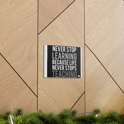 Never Stop Wall Decor Canvas