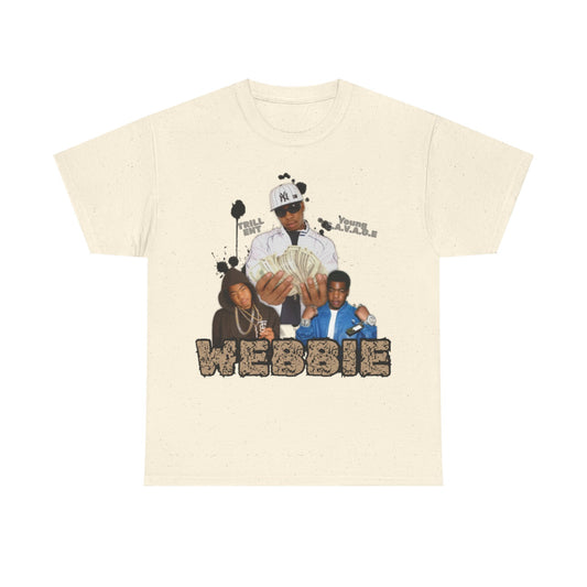 Webbie Tribute T-Shirt — Rap Icon Photo Tee with "Tell Me What You Know About Me" Back Text