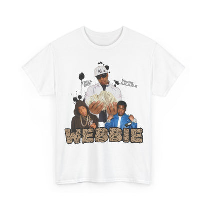 Webbie Tribute T-Shirt — Rap Icon Photo Tee with "Tell Me What You Know About Me" Back Text