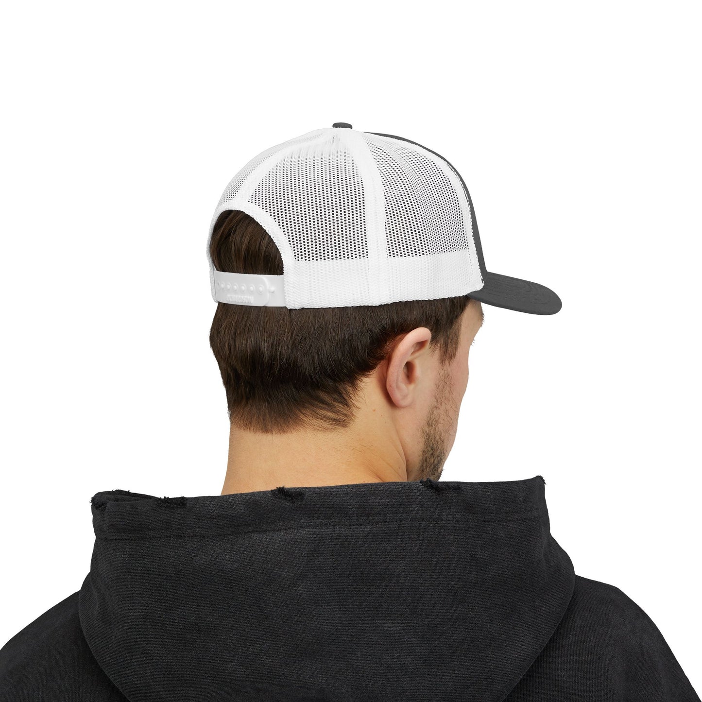 GOD>Ups & Downs Trucker Cap – Embroidered Snapback Mesh Hat