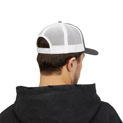 GOD>Ups & Downs Trucker Cap – Embroidered Snapback Mesh Hat