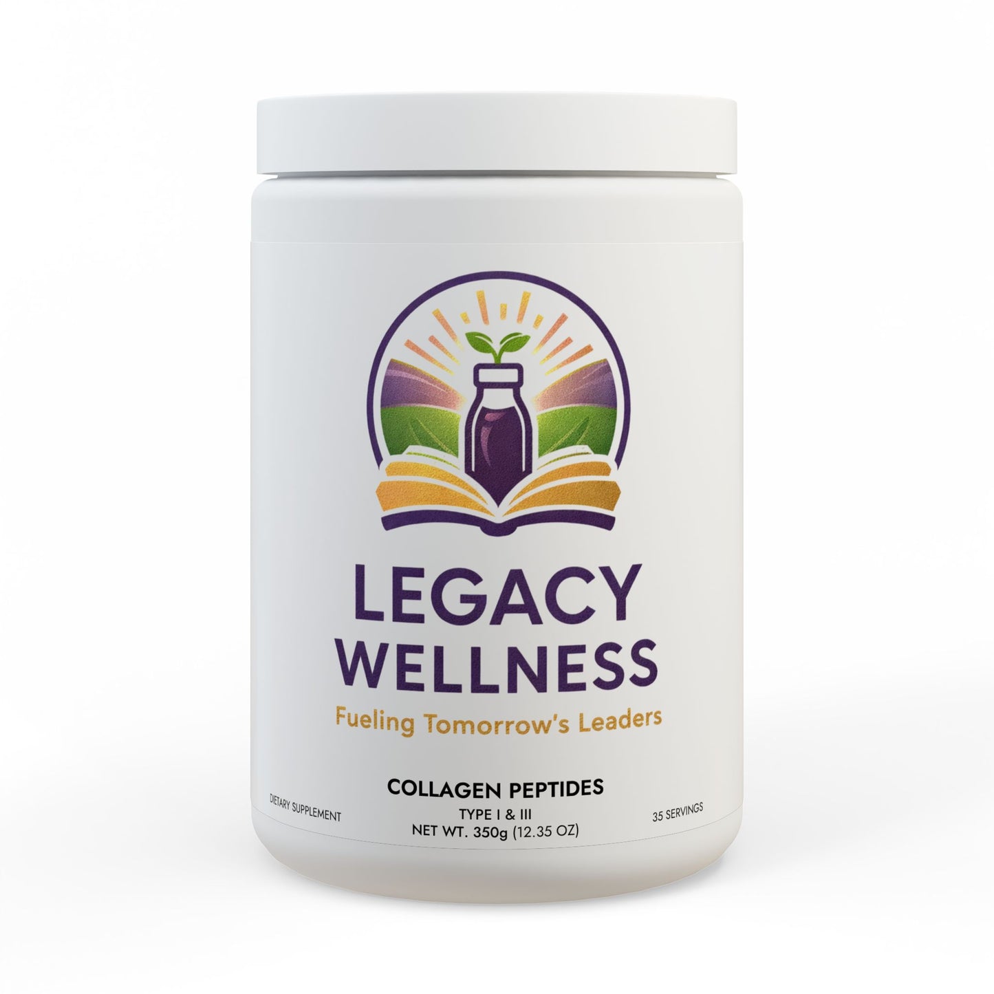 Collagen Peptides Type I & III Supplement (350g, 12.3oz)