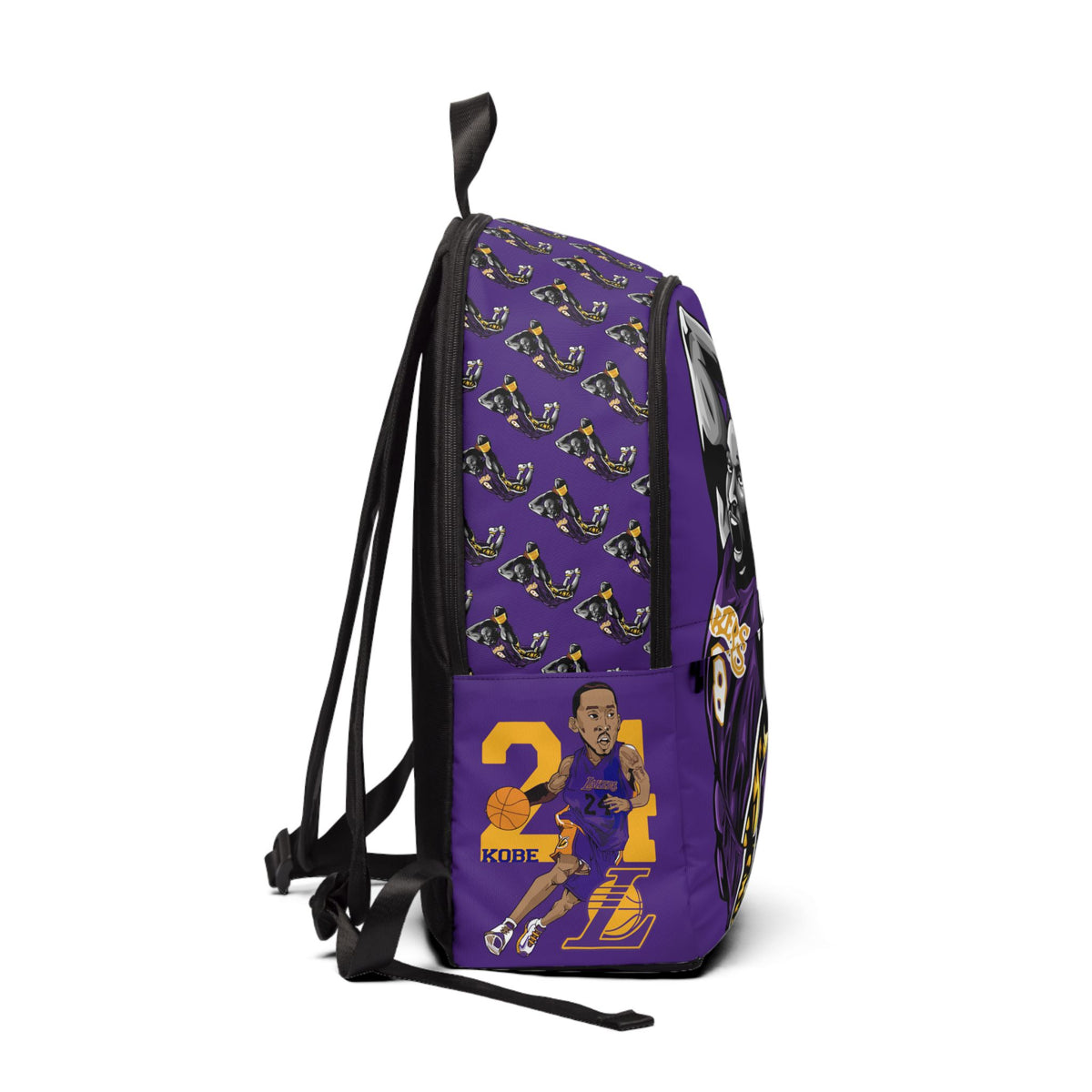 Kobe Bryant Basketball Backpack, Sports Bag, Lakers Fan Gear, School Bookbag