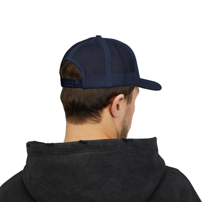 GOD>Ups & Downs Trucker Cap – Embroidered Snapback Mesh Hat
