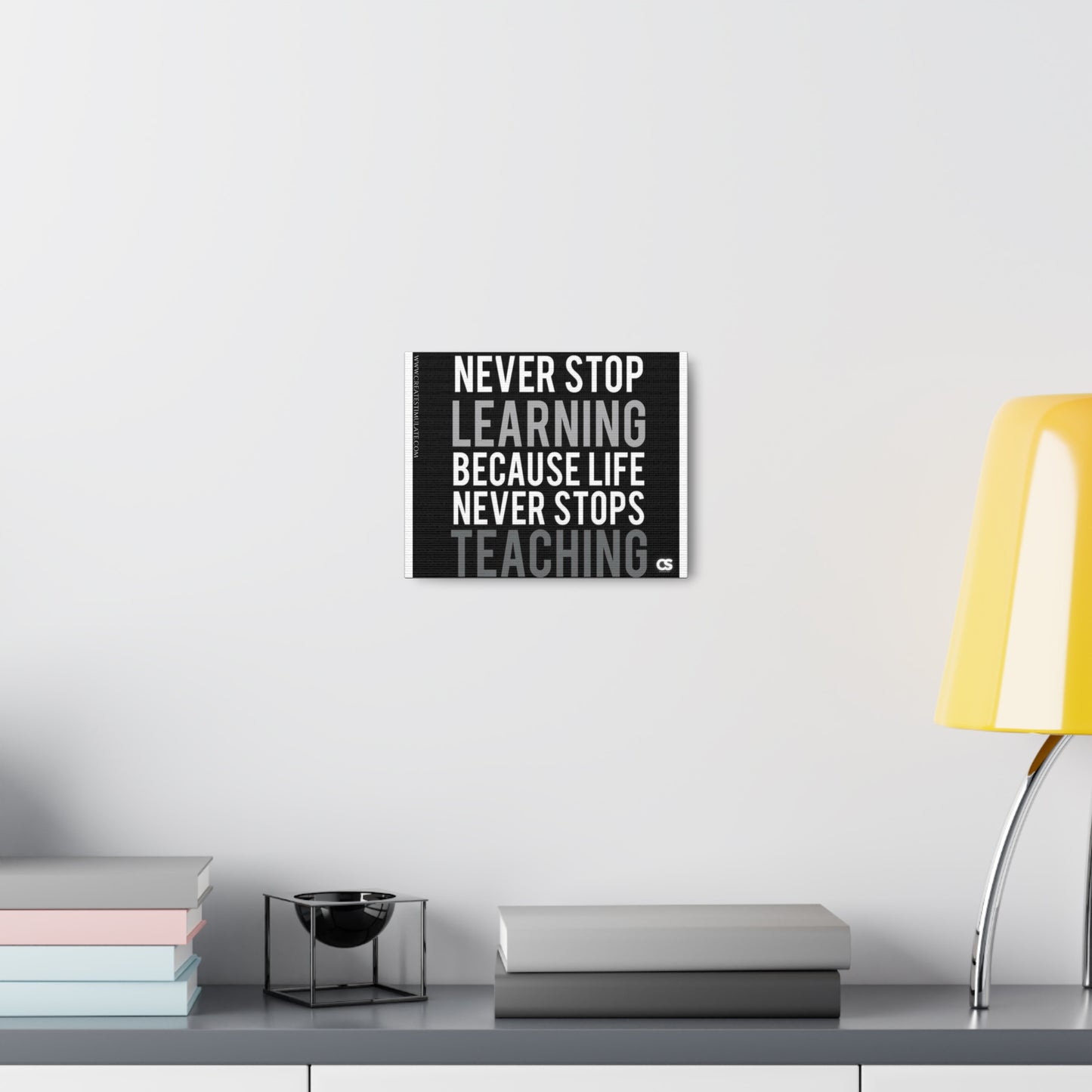 Never Stop Wall Decor Canvas