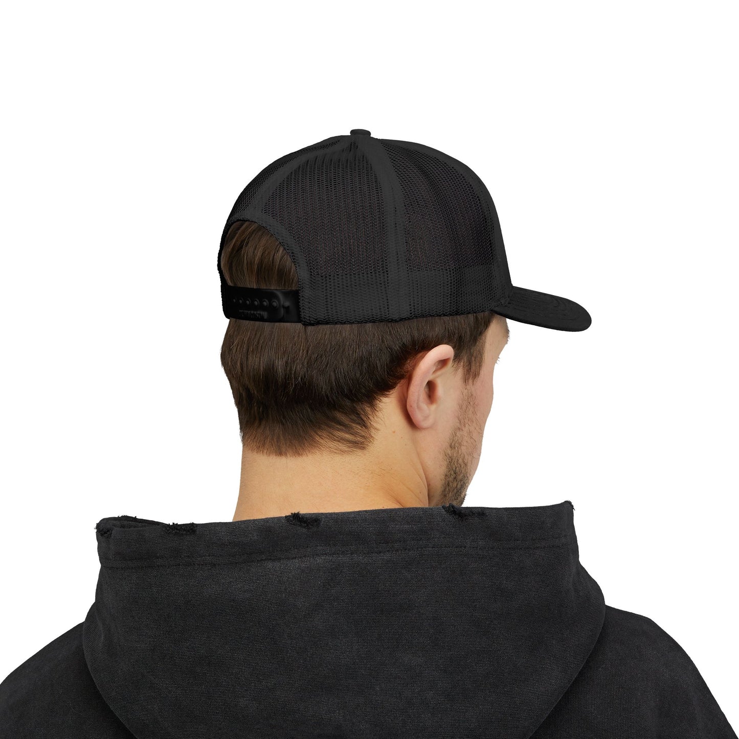 GOD>Ups & Downs Trucker Cap – Embroidered Snapback Mesh Hat