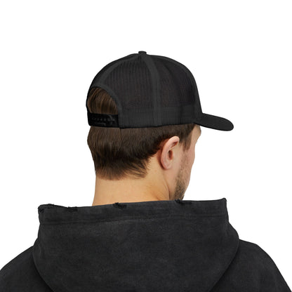 GOD>Ups & Downs Trucker Cap – Embroidered Snapback Mesh Hat
