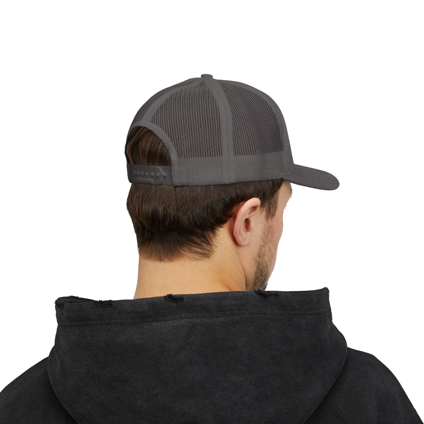 GOD>Ups & Downs Trucker Cap – Embroidered Snapback Mesh Hat