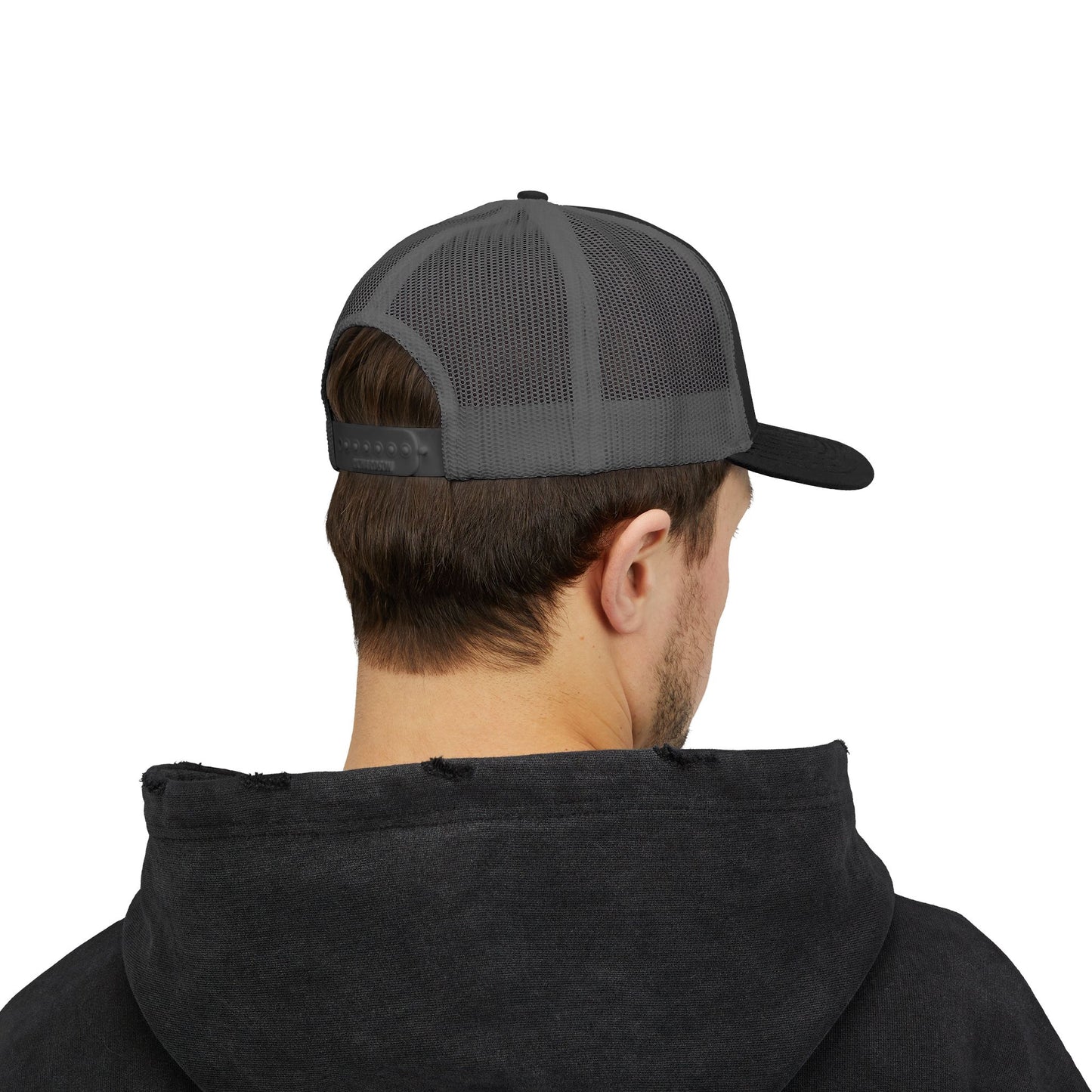 GOD>Ups & Downs Trucker Cap – Embroidered Snapback Mesh Hat