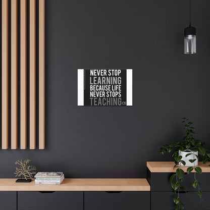 Never Stop Wall Decor Canvas