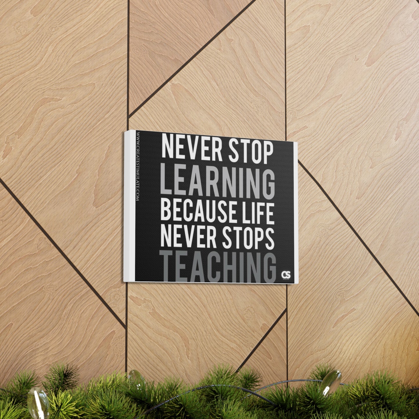 Never Stop Wall Decor Canvas