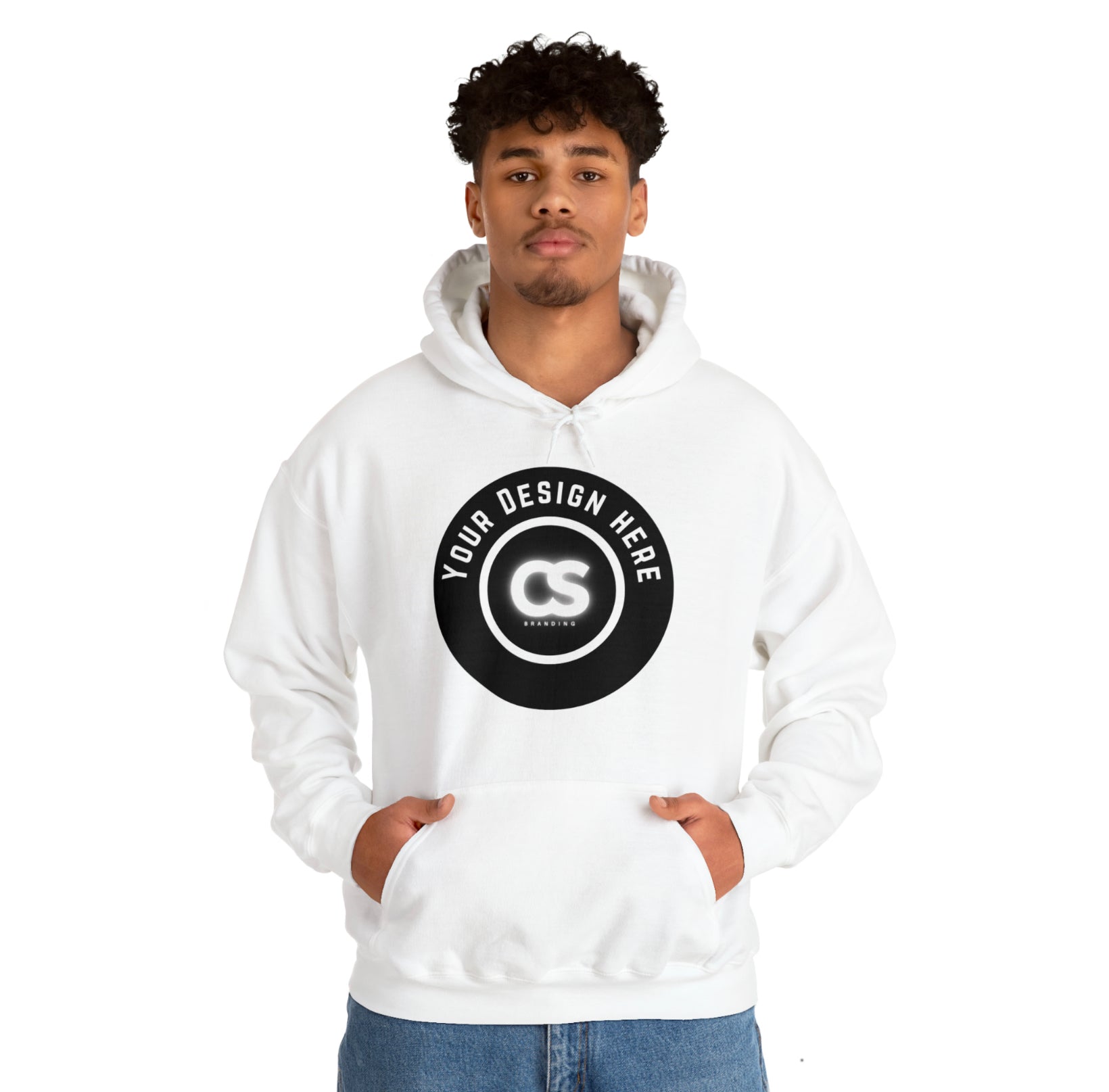 Custom white outlet hoodie